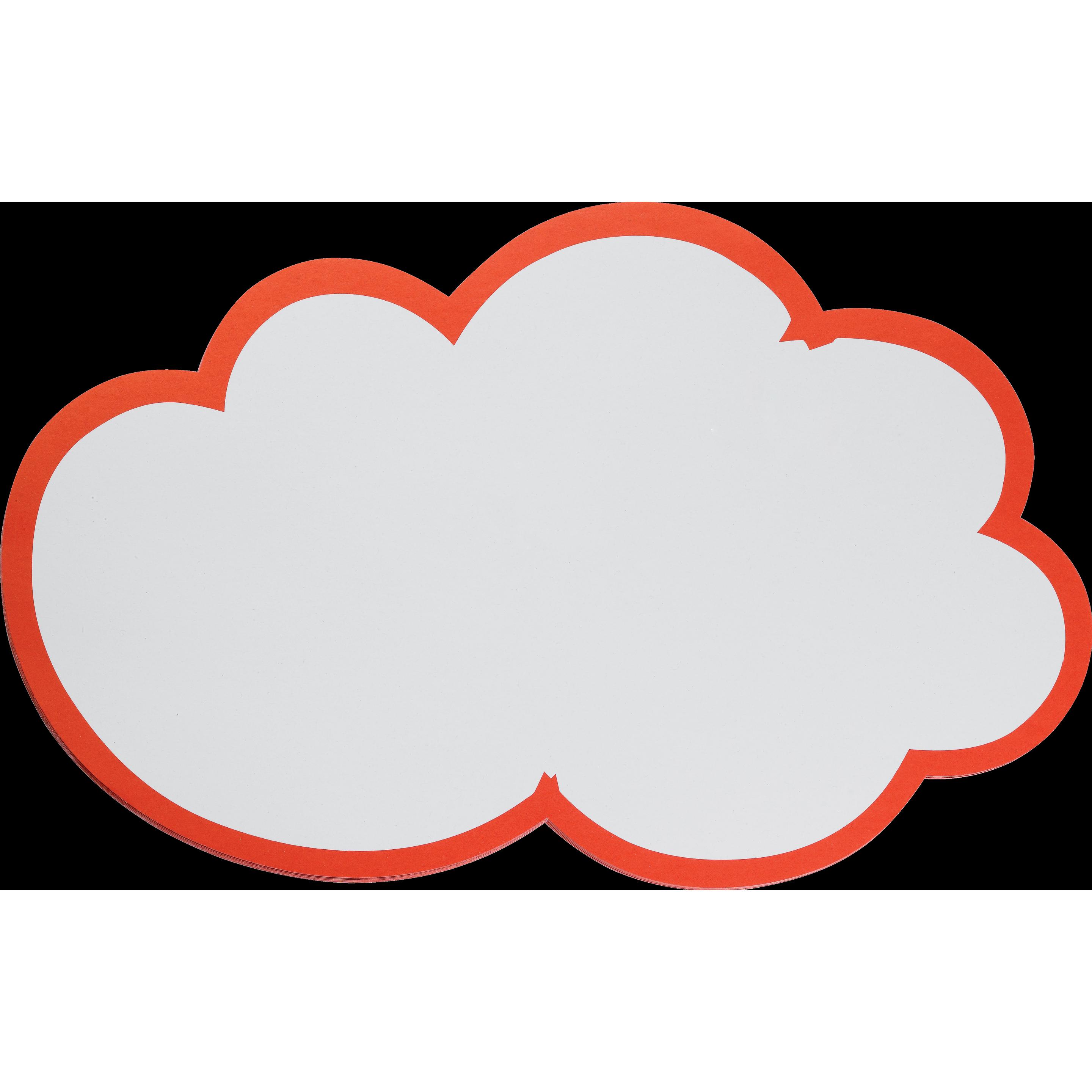 Franken, Zubehör Präsentieren, Moderationskarte Wolke selbstklebend