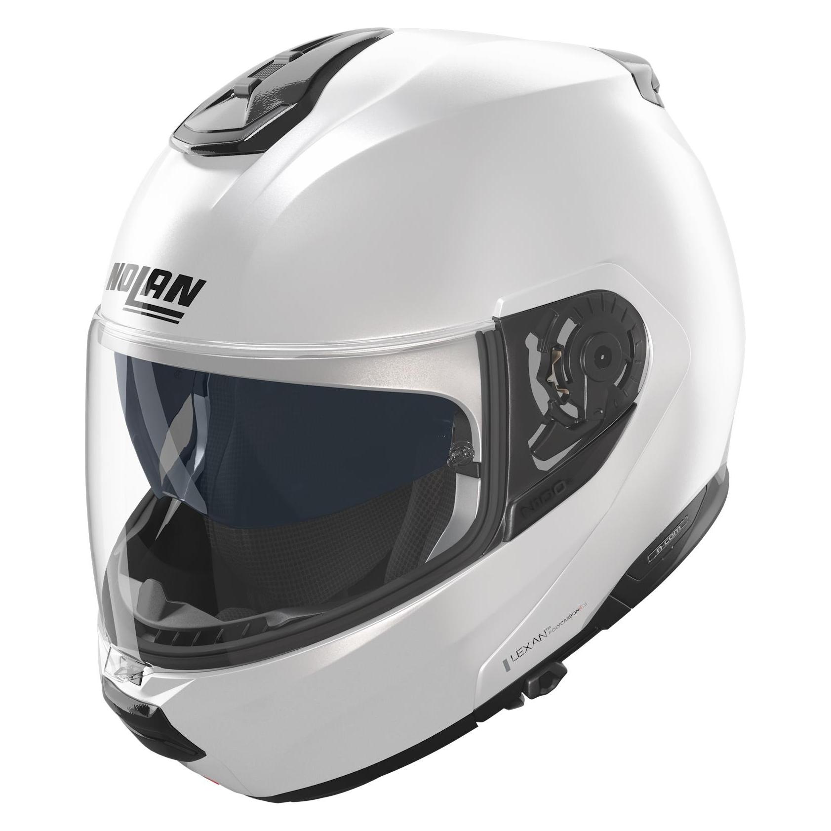 Nolan, Motorhelm, N100-6 Classico Modularhelm, Weiss (L)
