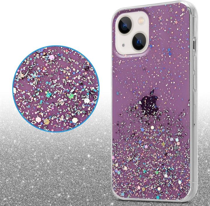 Actual product image Cadorabo TPU cover sparkling glitter (Apple iPhone 13 mini)