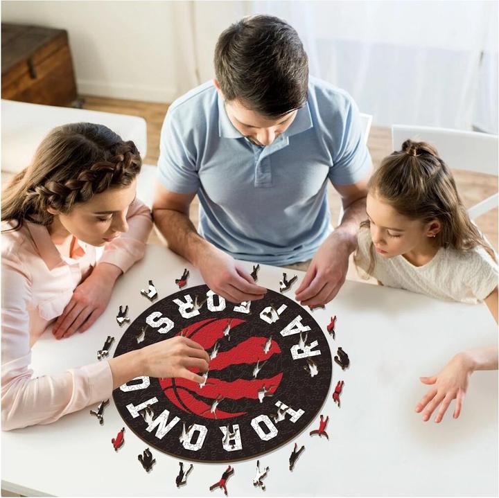 Actual product image Iconic NBA - Toronto Raptors - Logo - Wooden Puzzle Size S (150 pieces) (150 pieces)