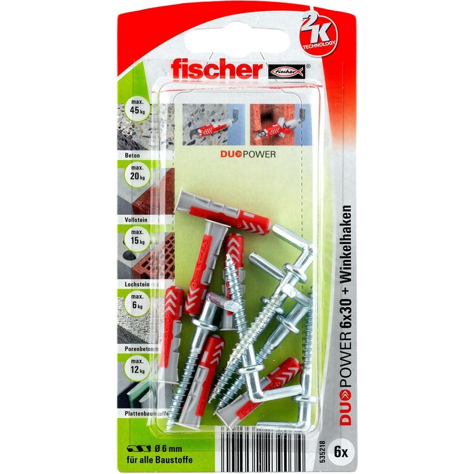Fischer, Dübel, DuoPower 6x30 RH K (6). (6 Stk.)