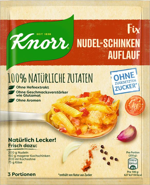 Actual product image Knorr Naturally Delicious! Pasta and ham casserole (40 g)