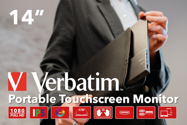 Actual product image Verbatim PMT-14 (1920 x 1080 pixels, 14")