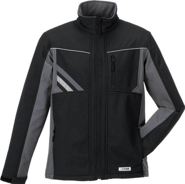 Actual product image Planam Highline softshell jacket black/slate/zinc M (M)