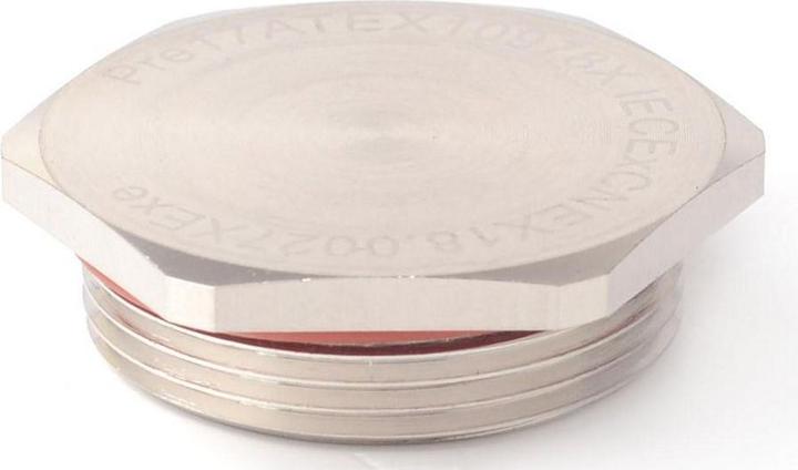 RS PRO ATEX M25 Plug, Nickel Plated Brass, 25.2mm