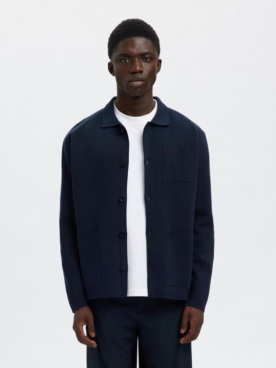 Produktbild Selected Homme Slhmike Light Ls Knit Relaxed Polo Cardi (M)