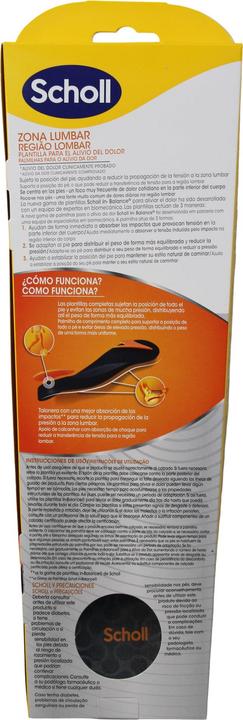 Actual product image Scholl Insole Lumbar Zone In-Balance Size L 1 Pair (42.5-45)