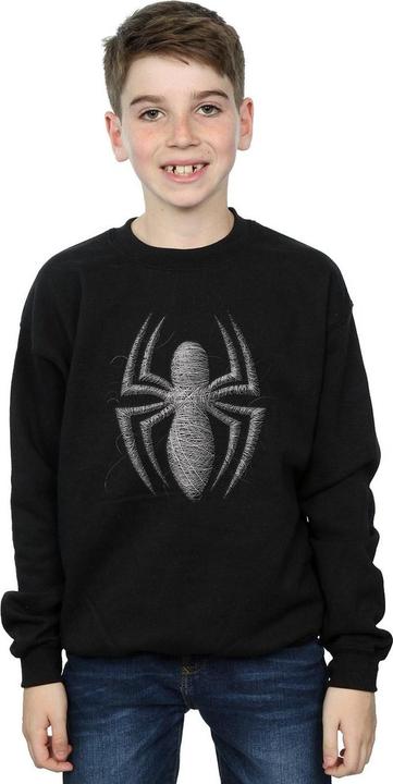 Actual product image Boys Spider-Man Web Logo Sweatshirt (140, 146)