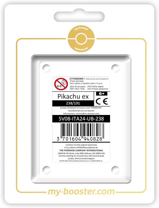Produktbild My-booster Pikachu ex Tera Alternatif Chromatique Galerie Pokémon - Ultraboost Scarlatto e Violetto 8 (Italienisch, Booster Pack)