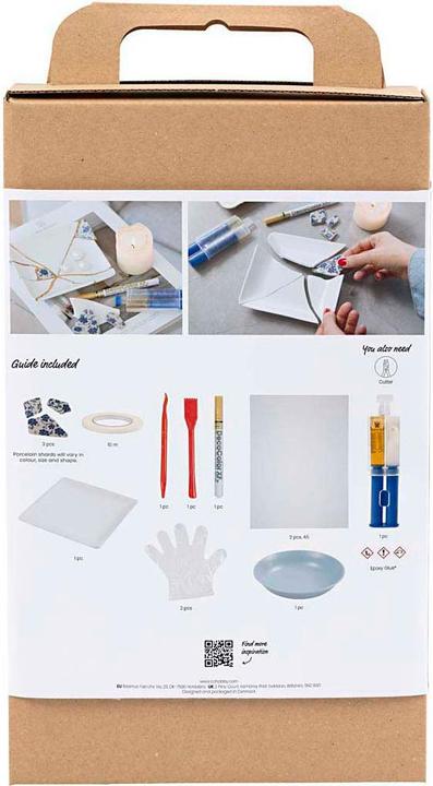 Actual product image Creative - Craft Kit Kintsugi, Dish, blue, gold, white (977815)