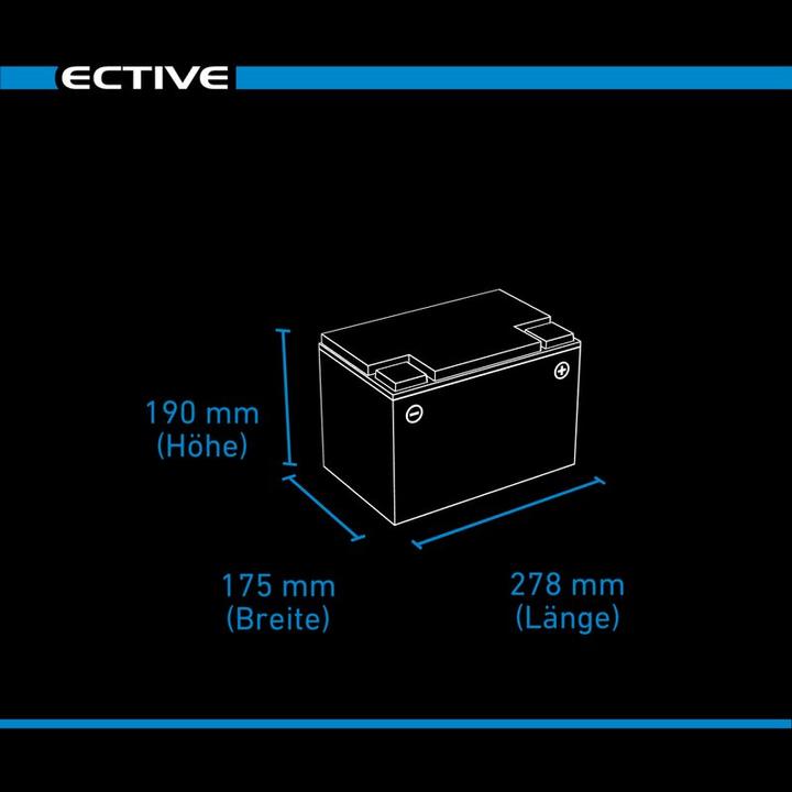 Produktbild Ective 12V 80Ah LiFePo4 Versorgungsbatterie Lithium Akku BMS Wohnmobil LFP LT (12 V, 80 Ah)