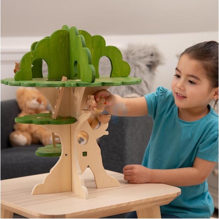 Image du produit TickiT Maison dans l'arbre en bois (15 pièces)
