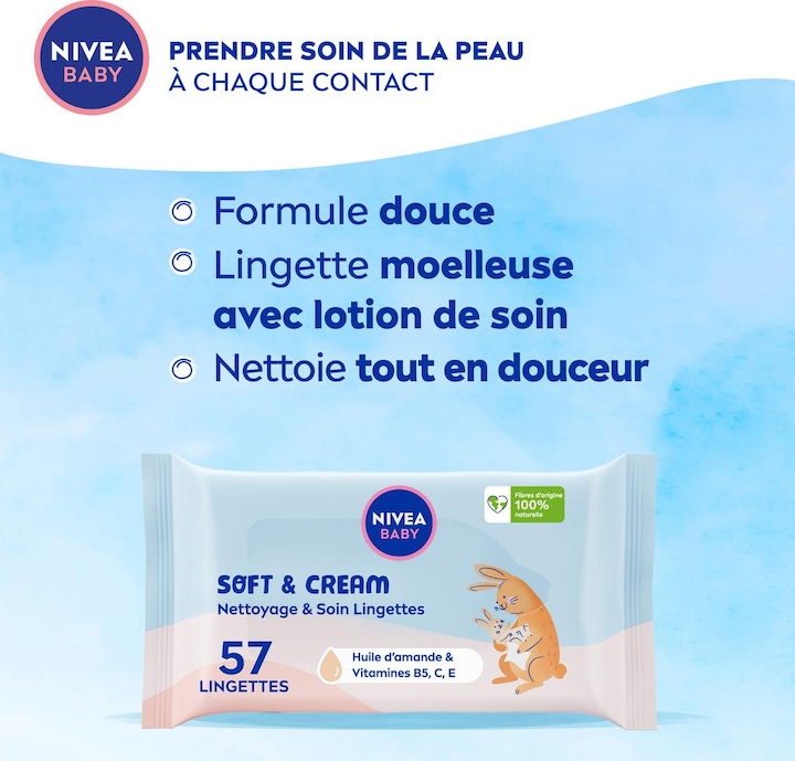 Produktbild NIVEA Soft & Cream Feuchttücher Quattro (228 Stück)