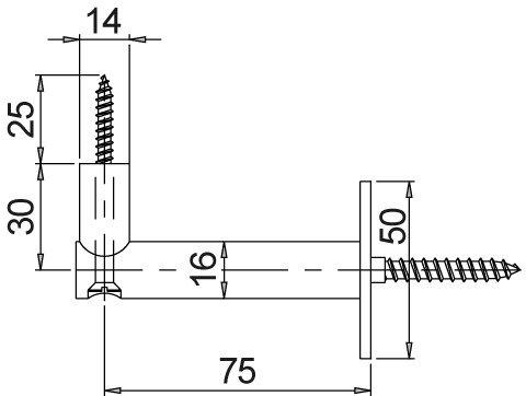 Produktbild Kws Handlaufst+AMMAvA-tzen 4547 / 4548 (Edelstahl oder Aluminium)