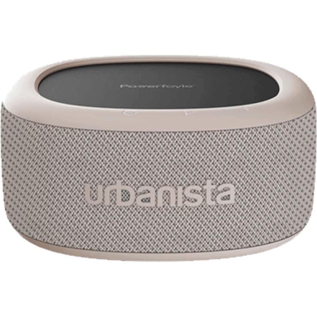 Urbanista Malibu Desert Gray Tragbarer Bluetooth Lautsprecher mit Solarzelle (24 h, Solarenergie), Bluetooth Lautspreche...