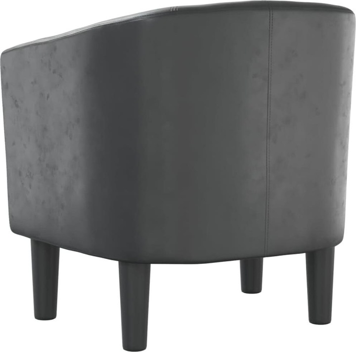 Actual product image VidaXL Clubsessel Grau Kunstleder,Farbe: Grau,Material: Kunstleder