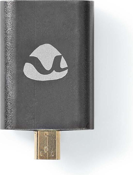 Actual product image Nedis HDMIT Adapter HDMIT Male / HDMIT Micro Connector HDMIT Female / HDMIT Output Gold Plated Strai (HDMI, Micro HDMI, 3.60 cm)