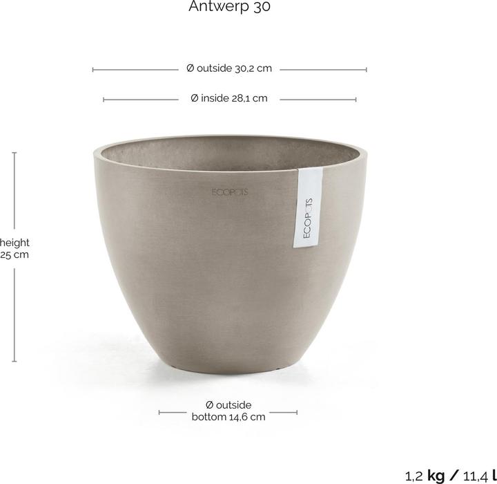 Produktbild Ecopots Antwerp (30.20 x 25 cm)
