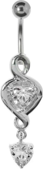 Produktbild Bijouteria Bauchpiercing (Chirurgenstahl 316L, Kristall, Silber 925)