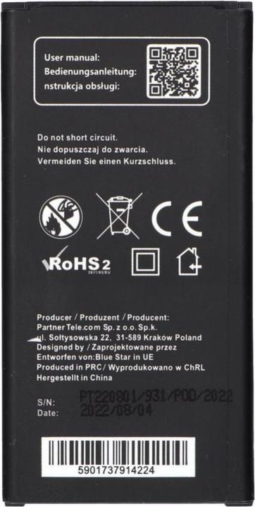 Productafbeelding NoName Accu Blue Star BLUE STAR PREMIUM voor SAMSUNG Xcover 4 G390 2800 mAh