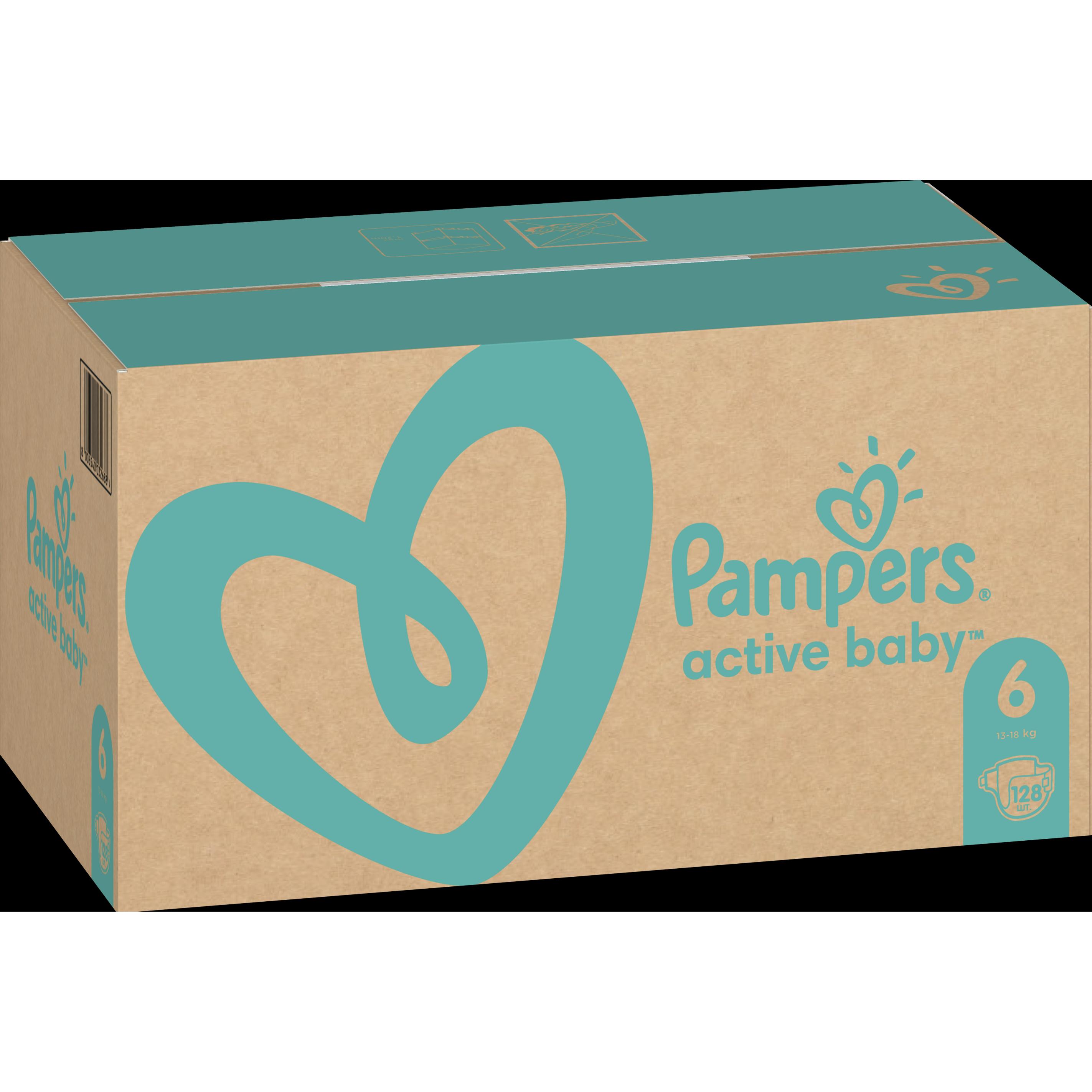 Thumbnail - Pampers Active Baby (Gr. 6, Monatsbox, 128 Stück)
