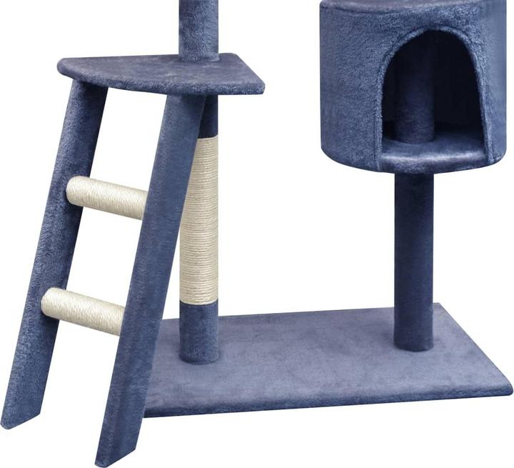 Actual product image vidaXL Katzenbaum (125 cm, Beige with black paw print)