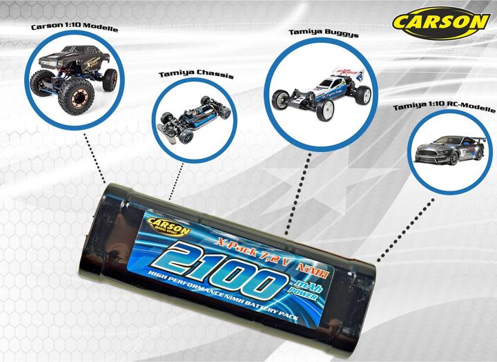 Actual product image Carson Racingpack NiMH 2100mAh 7.2V (7.20 V, 2100 mAh)