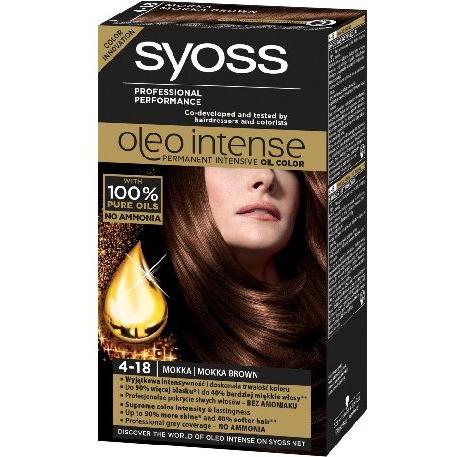 Syoss, Haarkleur, Oleo Intense Haarverf 4-18 Mokka (4-18 Bruin Mokka)