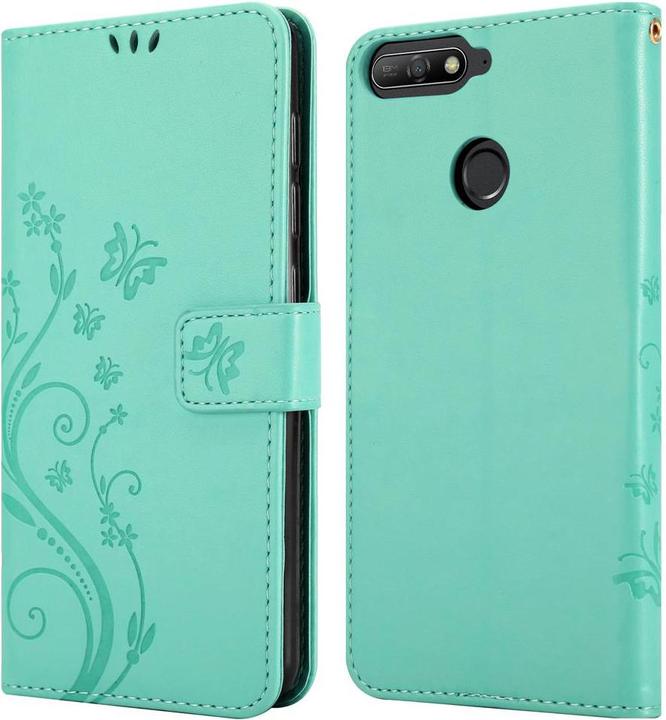 Actual product image Cadorabo Flower Book cover (Huawei Honor 7a, Huawei Y6 Prime (2018))