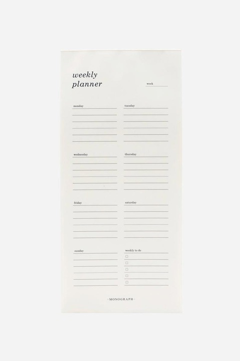 Produktbild Monograph Wochen-Notizkalender (Hoch, Deutsch)