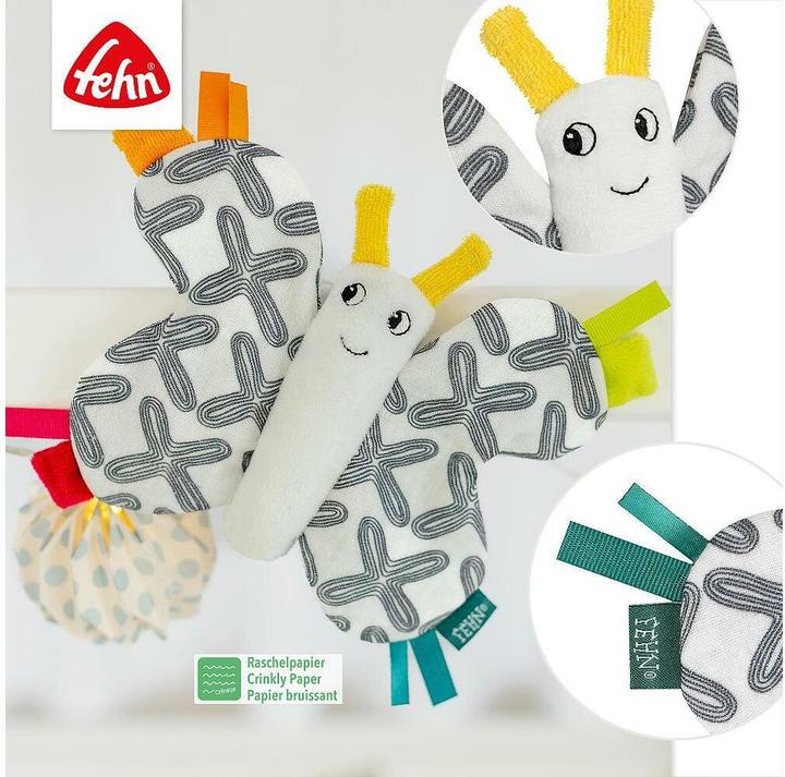 Image du produit Fehn Greifling Knister-Schmetterling Mehrfarbig, Material