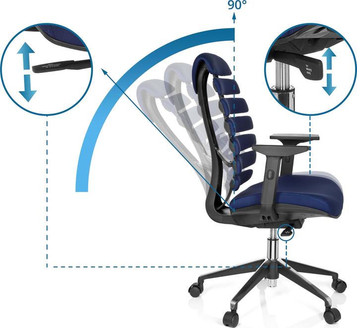 Actual product image Hjh Office ERGO LINE II (45 - 55 cm)