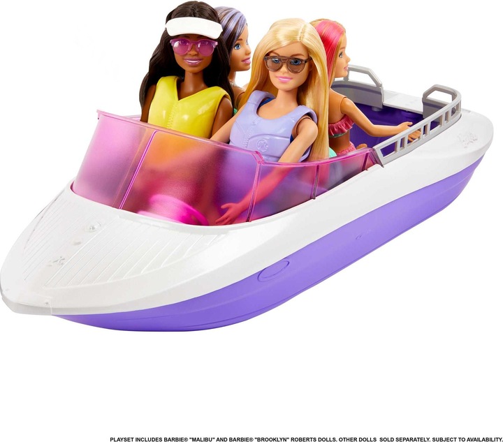 Productafbeelding Barbie "Zeemeerminnen Power" speelset met poppen en boot, speelgoed voor kinderen vanaf 3 jaar