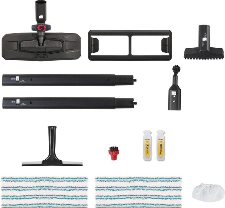 Image du produit Polti Pro 85 Flexi Cylindre nettoyeur vapeur Noir, Rouge (4.50 bar, 1100 W)