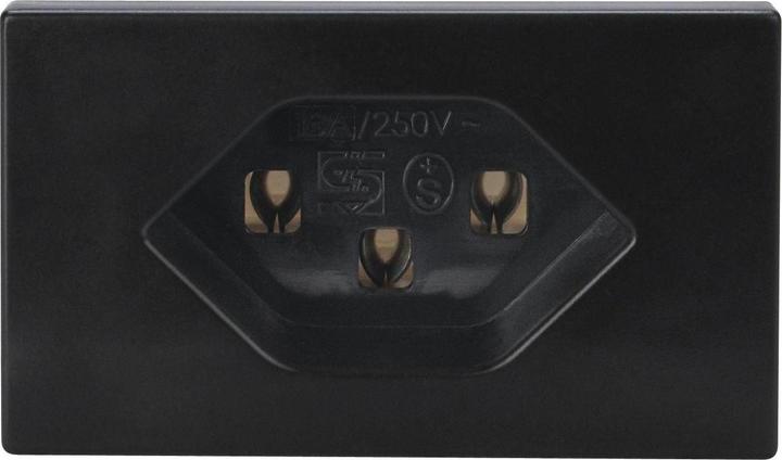 Produktbild Steffen Steckdose FLF 1x T23, Schwarz