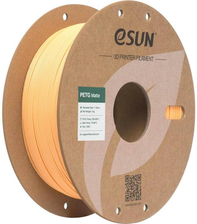 Produktbild eSUN Filament PETG-Matte Aprikose 1.75 mm 1 kg (PETG, 1.75 mm, 1000 g)