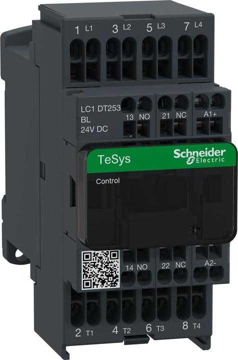 Actual product image Schneider Electric Contactor TeSys LC1D, 4p, AC-1 440V 25A, LC1DT253BL