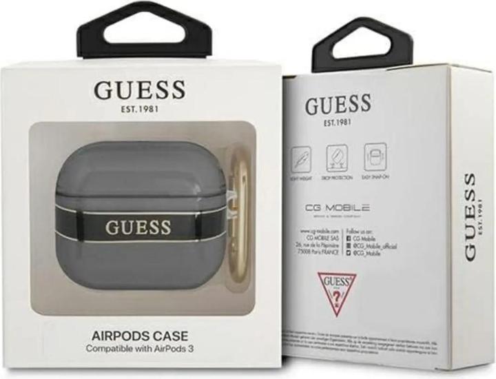 Actual product image Guess GUA3HHTSK AirPods 3 cover black (Headphone sleeve)