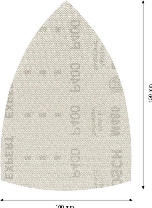 Image du produit Bosch Professional Zubehör EXPERT M480 Filet de ponçage pour ponceuse Multi 100 x 150 mm, G 400, 10 pcs. (400)