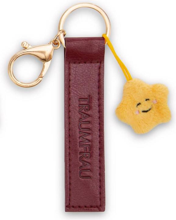Actual product image Magni NICI Schlüsselanhänger Traumfrau Kunstlederband mit Stern rot 10cm