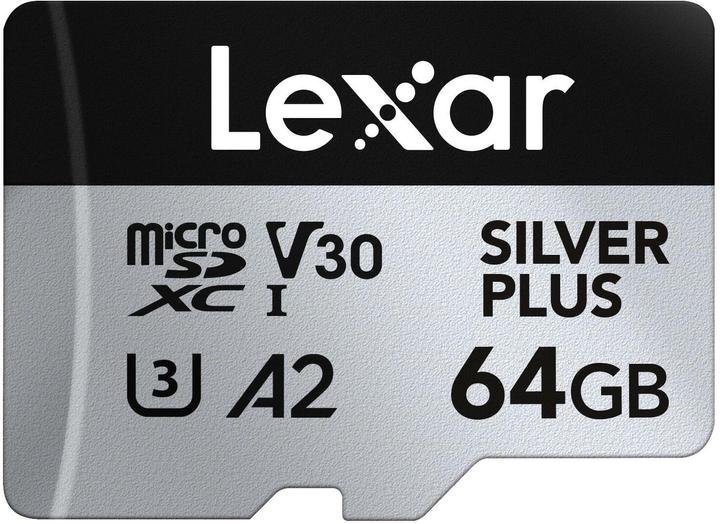 Immagine prodotto Lexar Professional Silver Plus (64 GB, microSDXC, U3, UHS-I)
