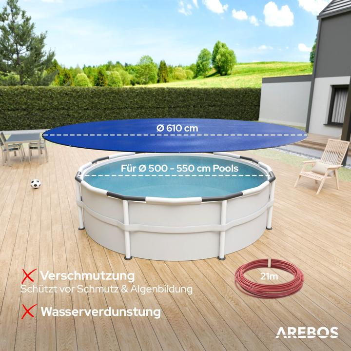 Actual product image Arebos Poolabdeckung