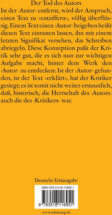 Produktbild Das Rauschen der Sprache (Deutsch, Roland Barthes, 2005)