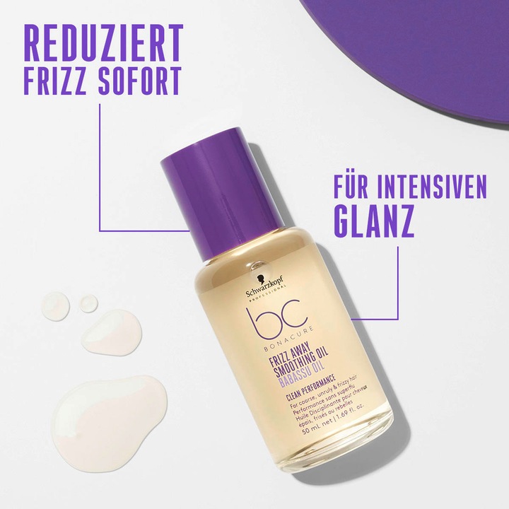 Produktbild Schwarzkopf Professional BC Bonacure Frizz Away Glättungsöl (50 ml)