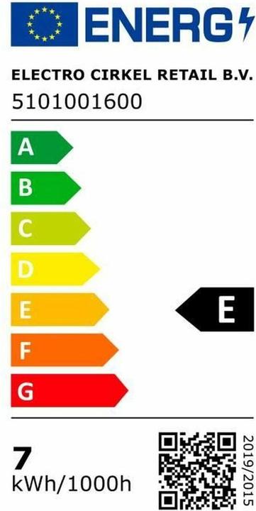 Energie-Label Calex 5101001600 (E27, 806 lm, 1x)