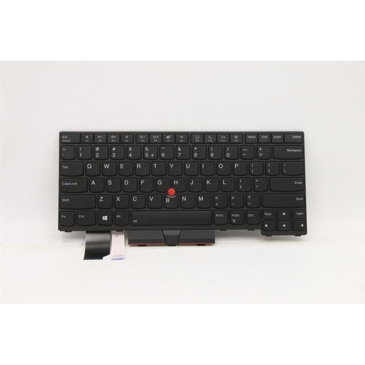 Lenovo Keyboard English U.S. with Euro, Notebook Ersatzteile, Schwarz