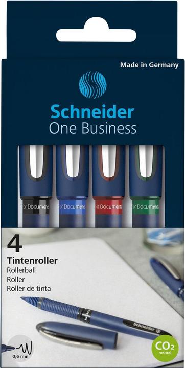 Image du produit Schneider Kugelschreiber (Bleu, Noir, Rouge, Vert, 4x)