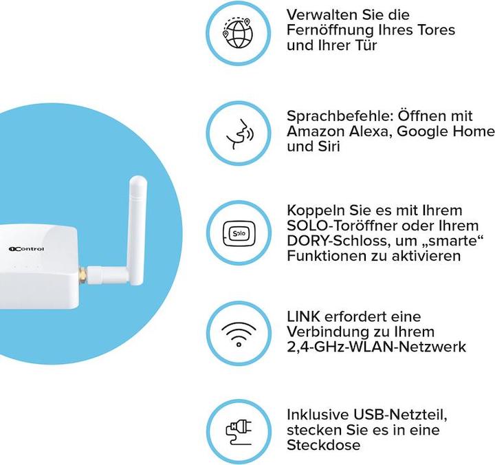 Immagine prodotto 1Control LINK Controllo vocale e telecomando per SOLO