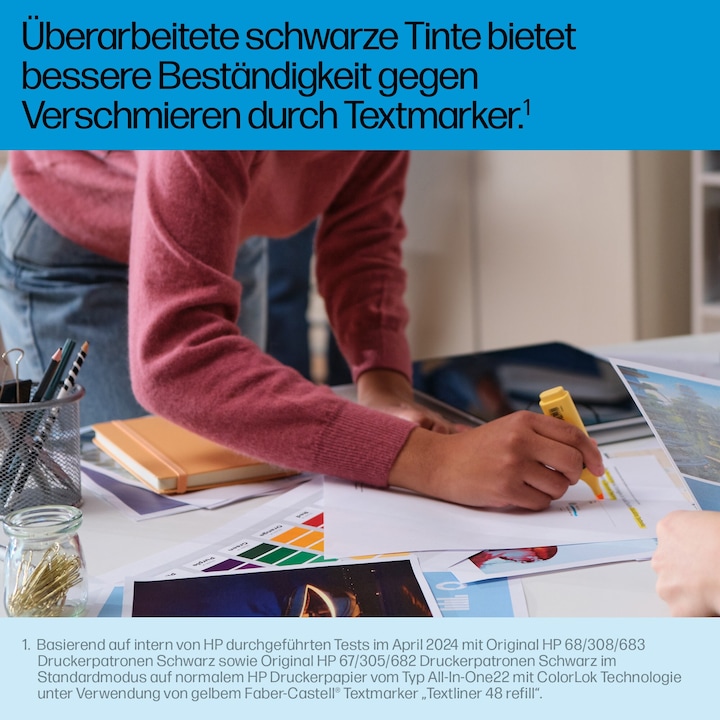 Actual product image HP 7FP20UE#CE1 308 Envy Ink 3colour 120 (M, C, Y)