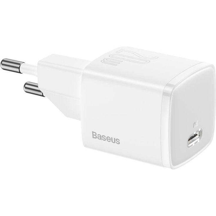 Baseus Ładowarka Ładowarka sieciowa Cube 20W PD USB-C - biała (20 W, 1 porzione), Caricatore USB, Bianco